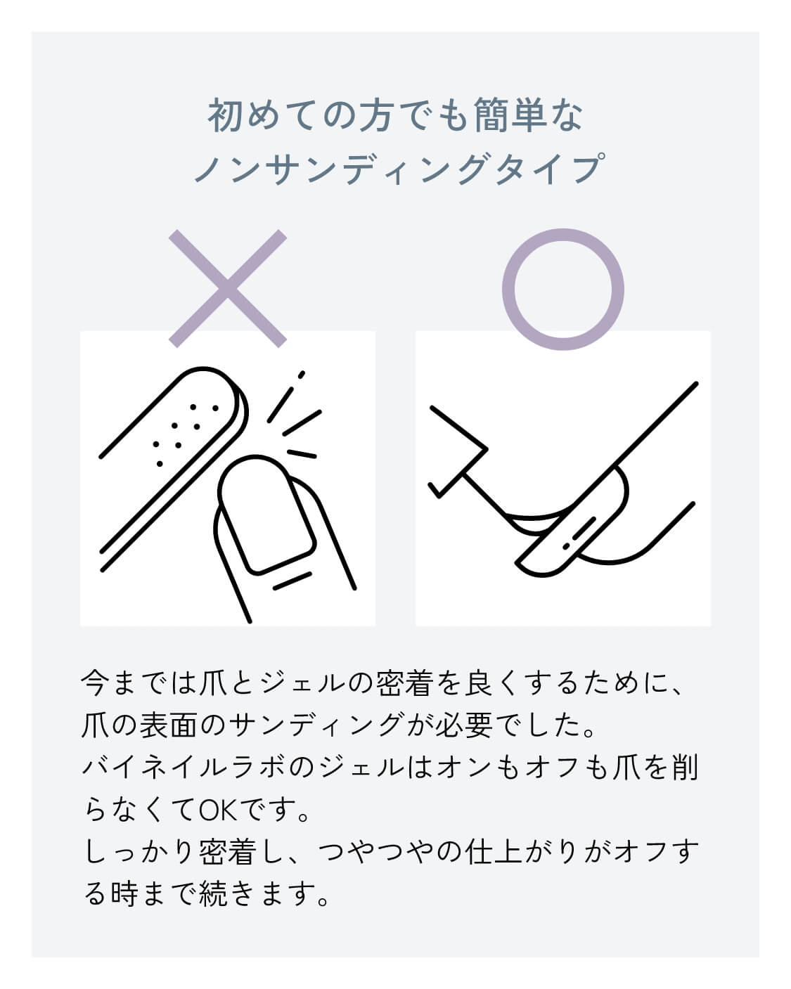 初めての方でも簡単なノンサンディングタイプ