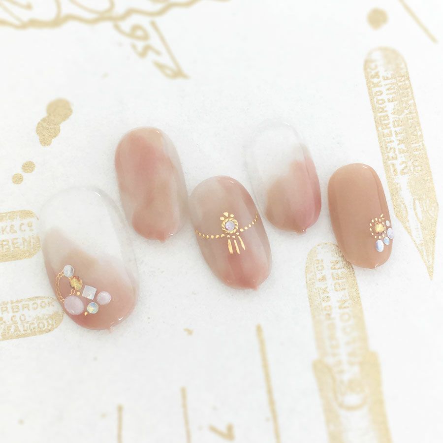 ベージュ系ニュアンスネイルセットの通販 カラージェルセット By Nail Labo バイネイルラボ公式