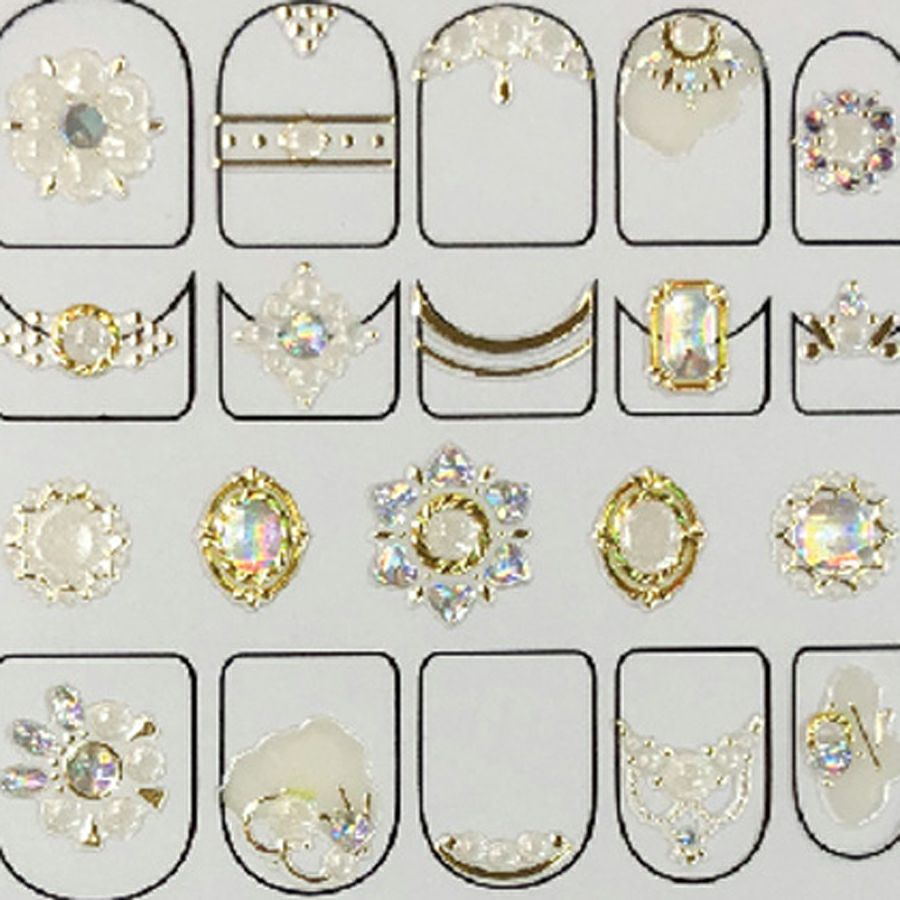 ナミエネイルルック ジュエリーステッカー Jn 004 G の通販 ネイルシール アートパーツ By Nail Labo バイネイルラボ公式