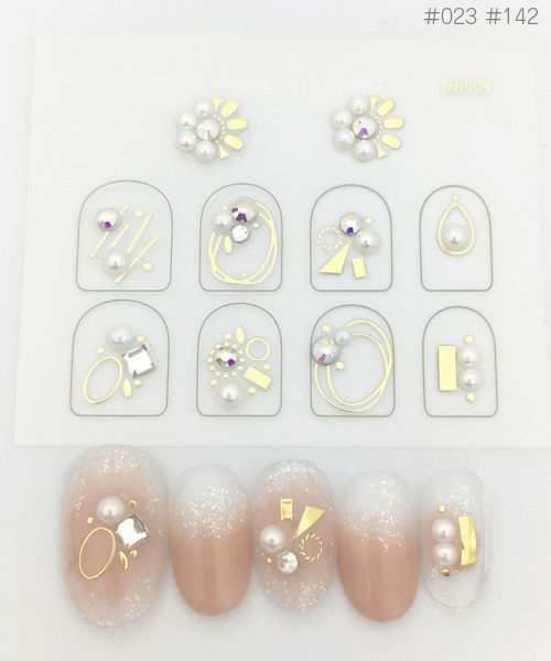 ナミエネイルルック ジュエリーステッカー Jn 004 G の通販 ネイルシール アートパーツ By Nail Labo バイネイルラボ公式